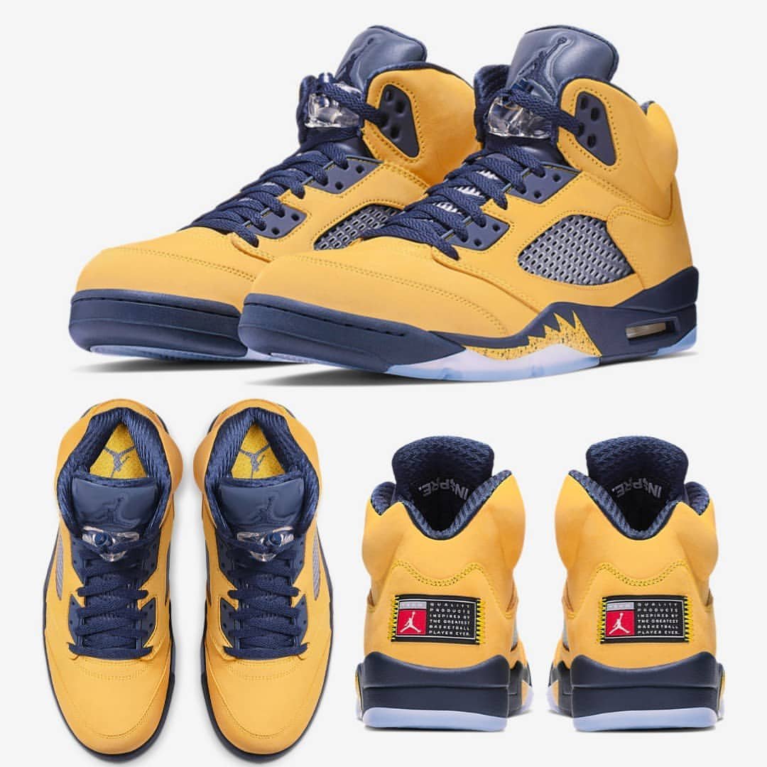 airjordanmichiganaj5密歇根黄东京东京限定cq9541704篮球鞋