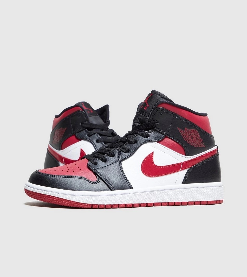 airjordanmidaj1黑红脚趾中帮篮球鞋554724066068篮球鞋