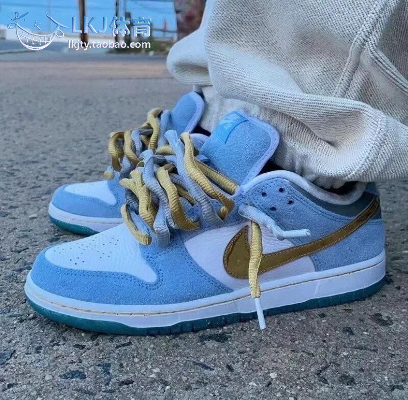 nikesbdunkseancliver白蓝金情人节冰雪奇缘dc9936100板鞋