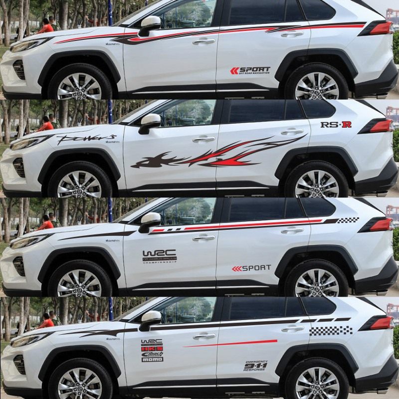 适用于丰田田威兰达车贴拉花汽车车身个性改装汽车装饰贴