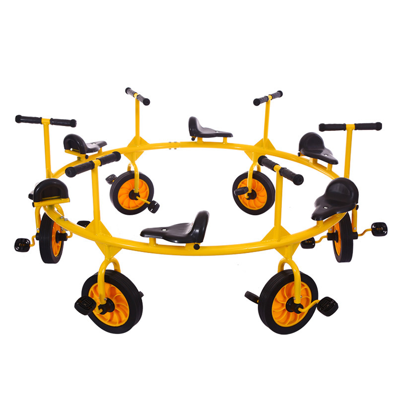直销包邮幼儿园转转转车儿童三轮脚踏多人团体感统训练器材