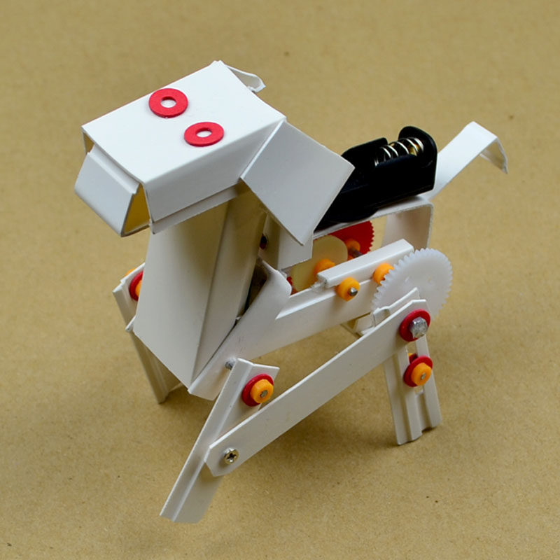 科技小制作diy材料机器人机械狗学生创意手工科学实验玩具器材