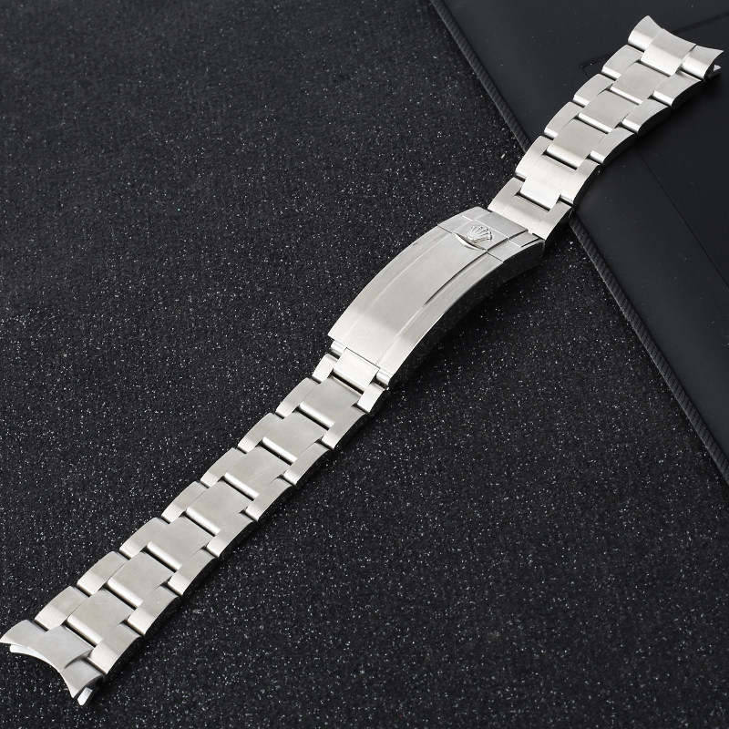 904l表带单节拉丝中光适用劳力士绿蓝水鬼王迪通配件