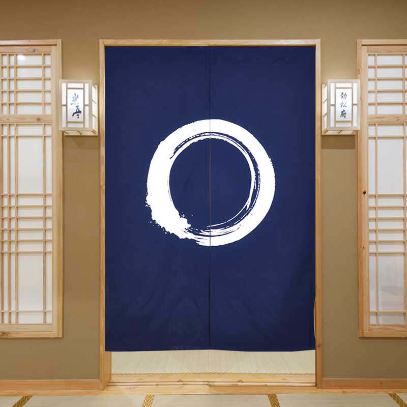 日式门帘半帘挂帘定制时尚布艺试衣卫生间餐厅门帘