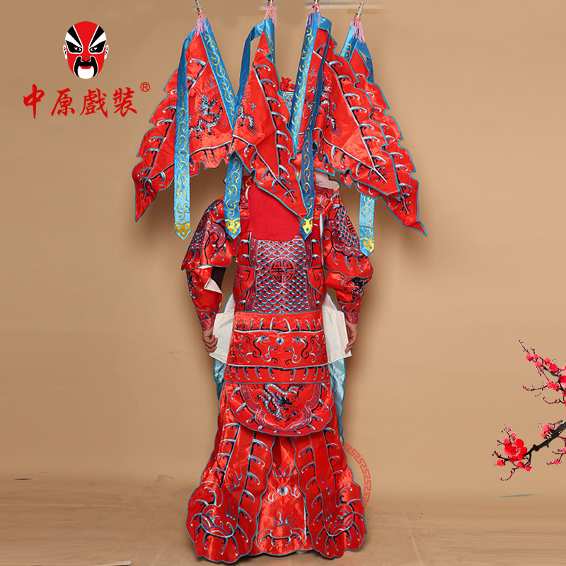 中原戏装戏曲服装男靠武将军武生戏京剧舞台演出古装男大靠普男靠