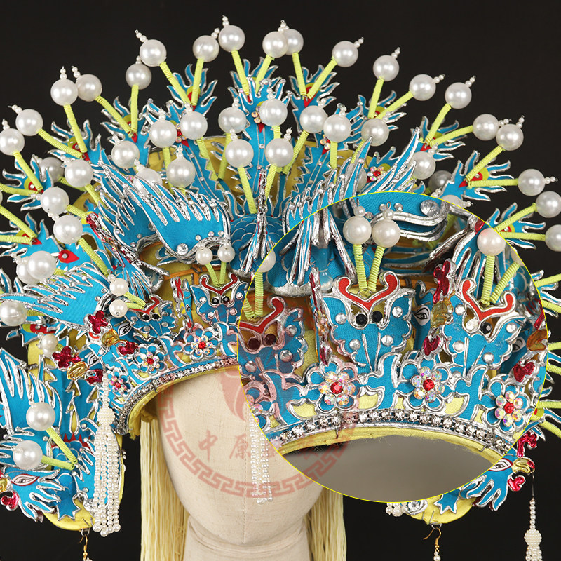 凤冠中原戏装戏剧京剧戏曲头饰贵妃醉酒梅派新娘民族服装
