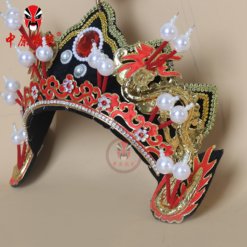 变脸中原戏装川剧帽子新款分体五佛头盔专用用品民族服装