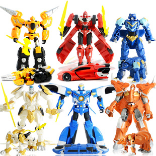 元气勇者玩具 变形机器人八合体超级圣机烈风流影战神-微购时尚女性网