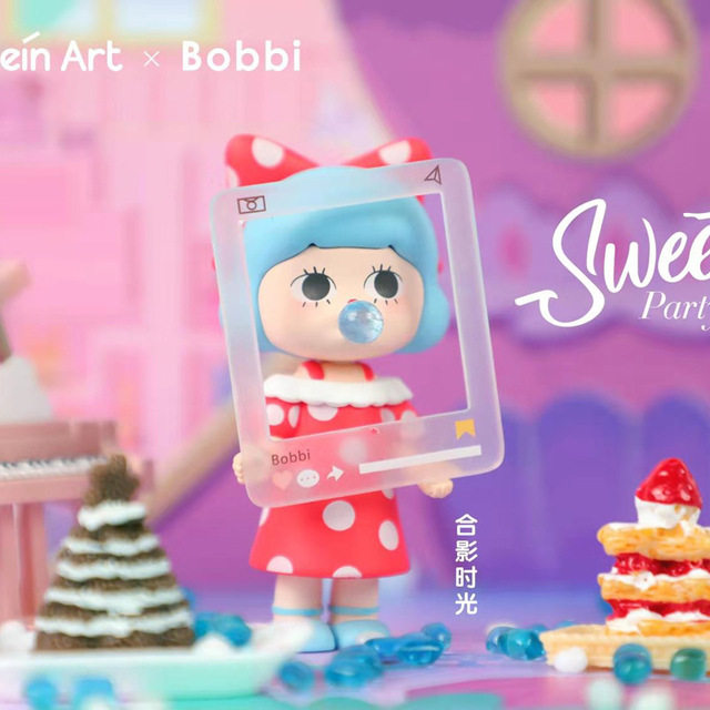 青壹坊bobbi甜心派对盲盒惊喜盒动漫公仔桌面摆件手办人偶娃娃