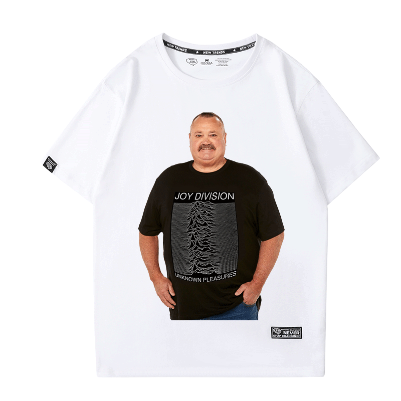 joydivision彭磊庞宽同款unknownpleasures快乐分裂乐队短袖t恤