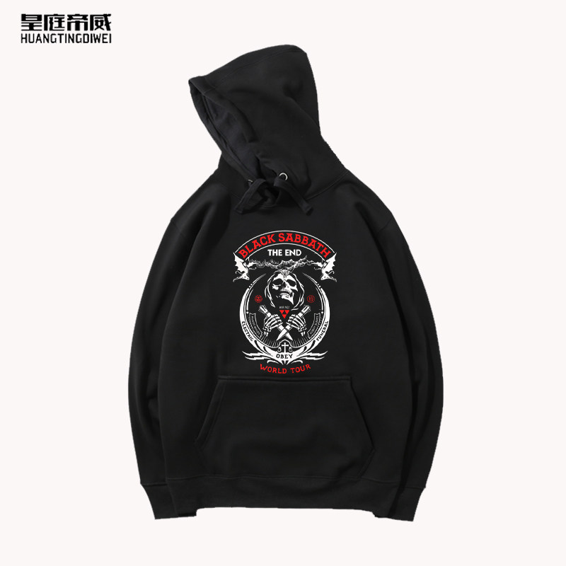 黑色安息乐队连帽卫衣重金属摇滚blacksabbath潮流卫衣