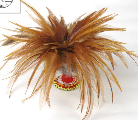 鸡毛儿童好花羽毛布羽毛耐踢专用毽子比赛成人毽子