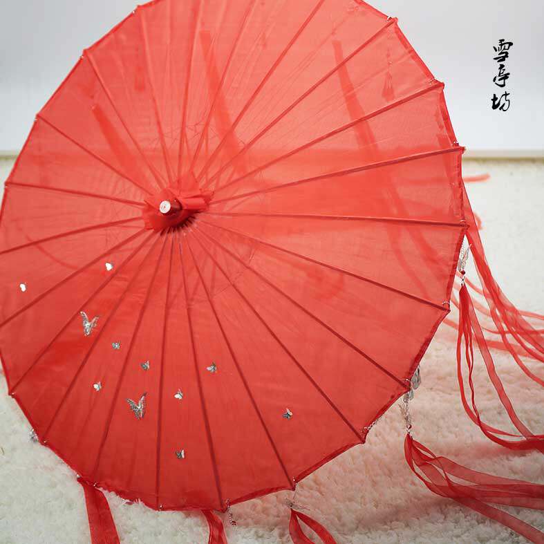 雪亭坊 花城伞 天官赐福花城伞红伞汉服cos银蝶摄影周边 墨香铜臭