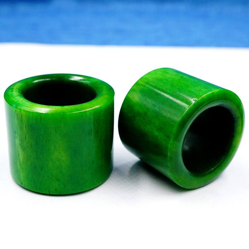 古法沁色天然骆驼骨高仿虬角扳指男士大拇指指环戒指