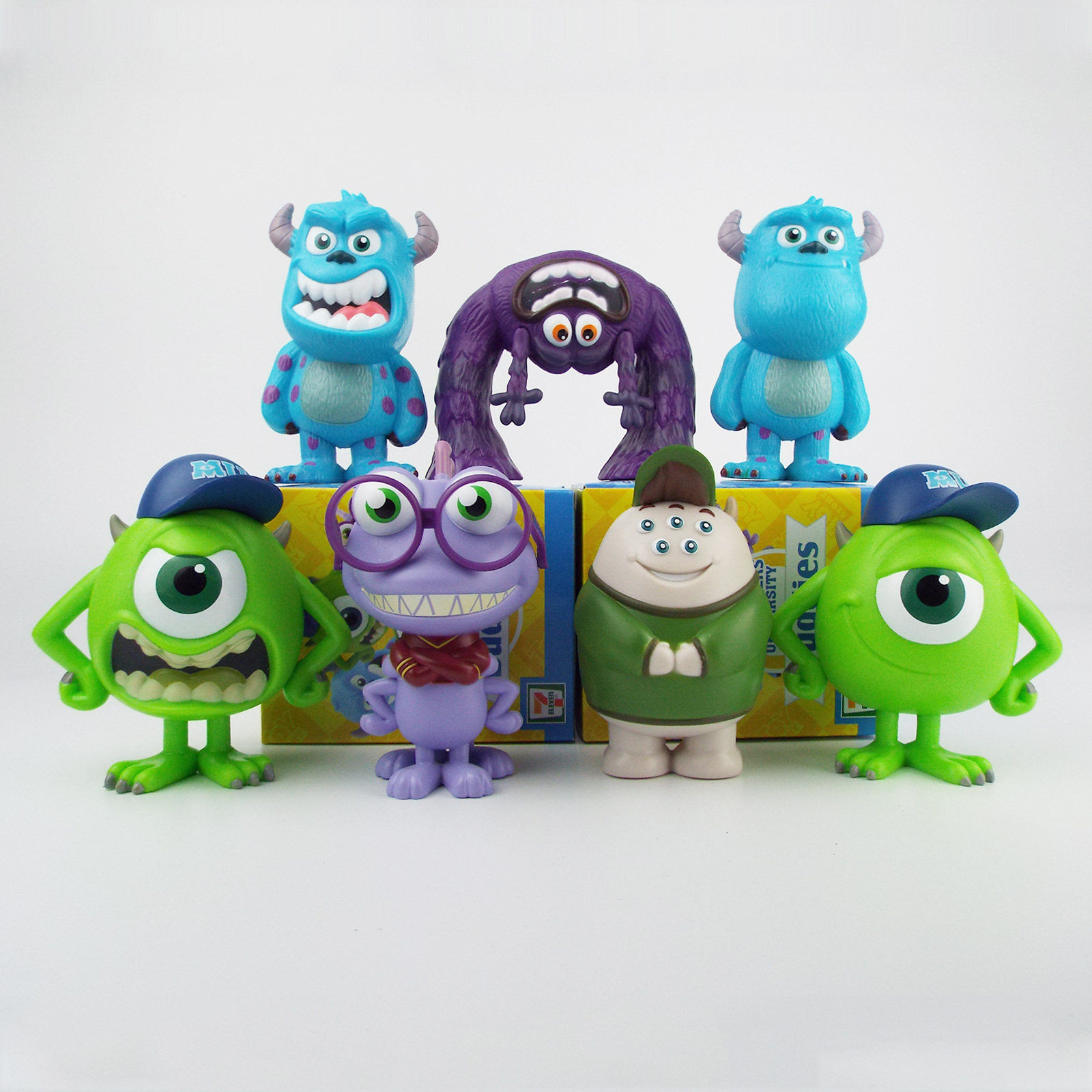 怪兽摆件桌面盲盒礼物公仔手办大眼仔大学毛怪潮玩盲盒