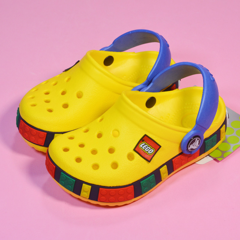 cross男女女儿童乐高洞洞夏季中大童鞋软底轻便沙滩鞋