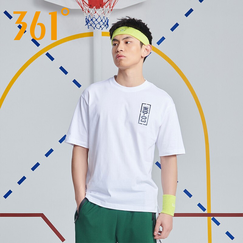 361 Sports T-shirt Men's 2020 Summer New Casual Round Neck Short Sleeve T-shirt 361 Degree Loose Breathable Sportswear