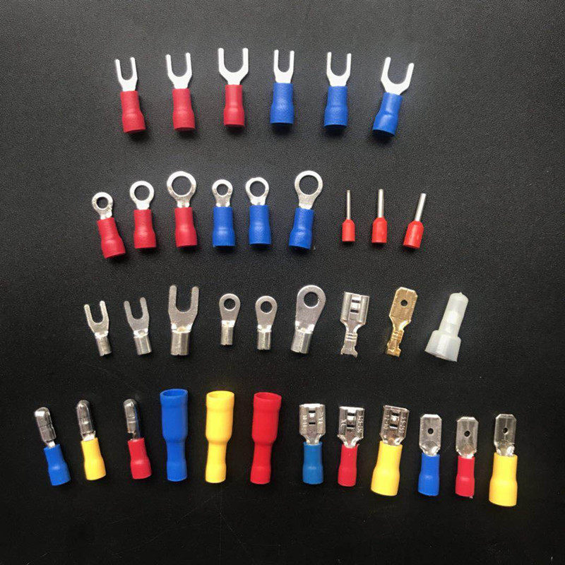 冷压端子接线端子绝缘管型端子裸端子铜鼻子组合套装36合1 1330只