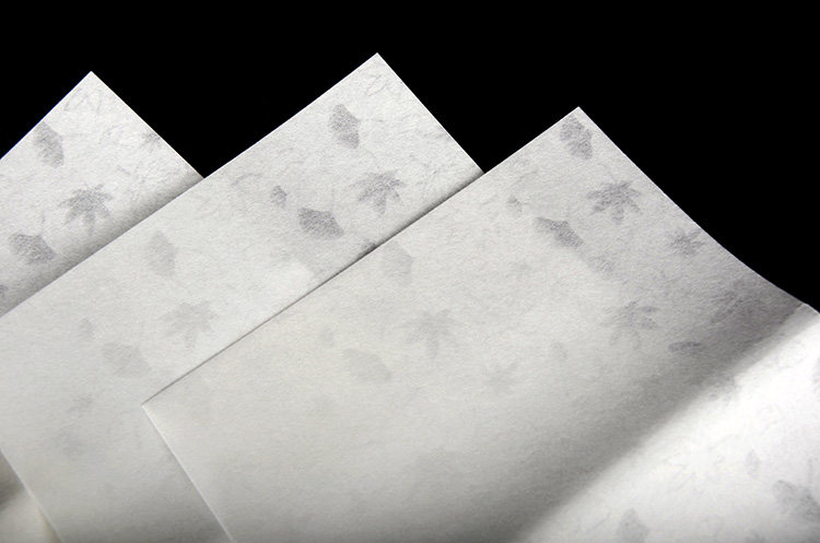 日本进口美浓小纹怀纸水印花纹和风小物茶道信纸