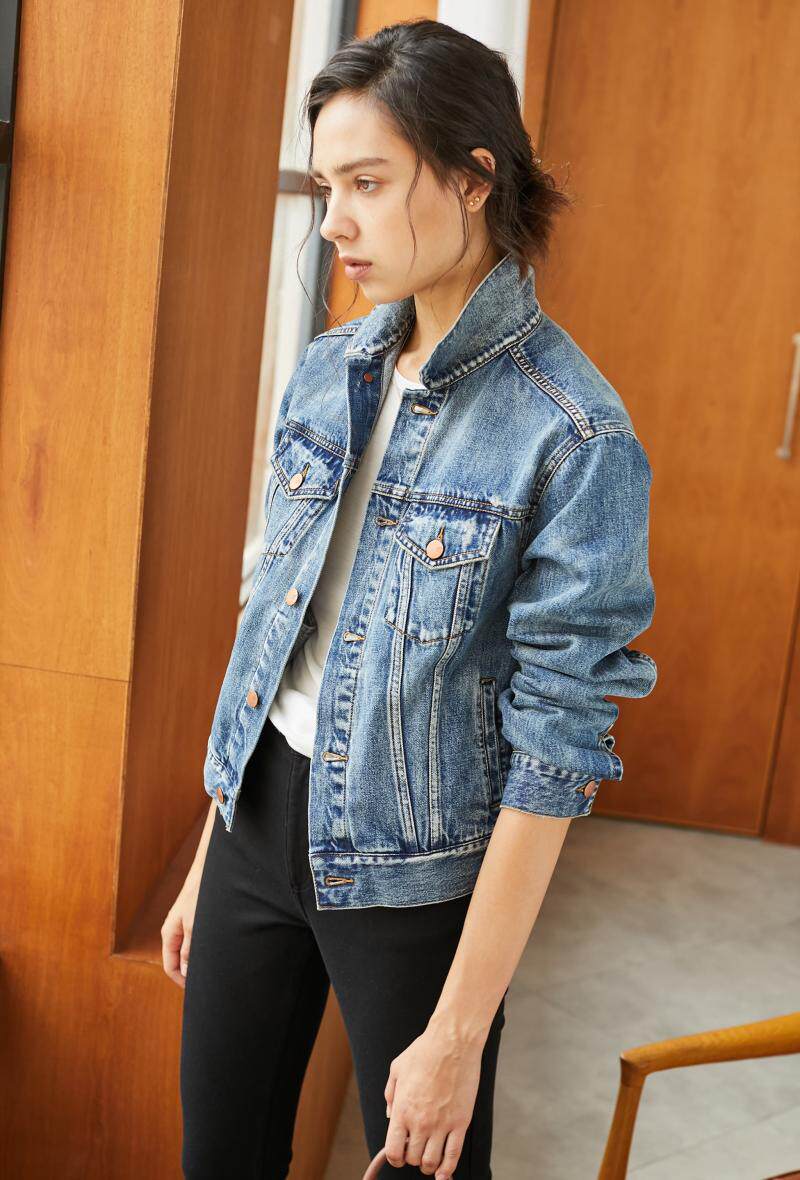 n年回看依旧经典 自带腔调 秋季工装风短款外套牛仔夹克女y2415