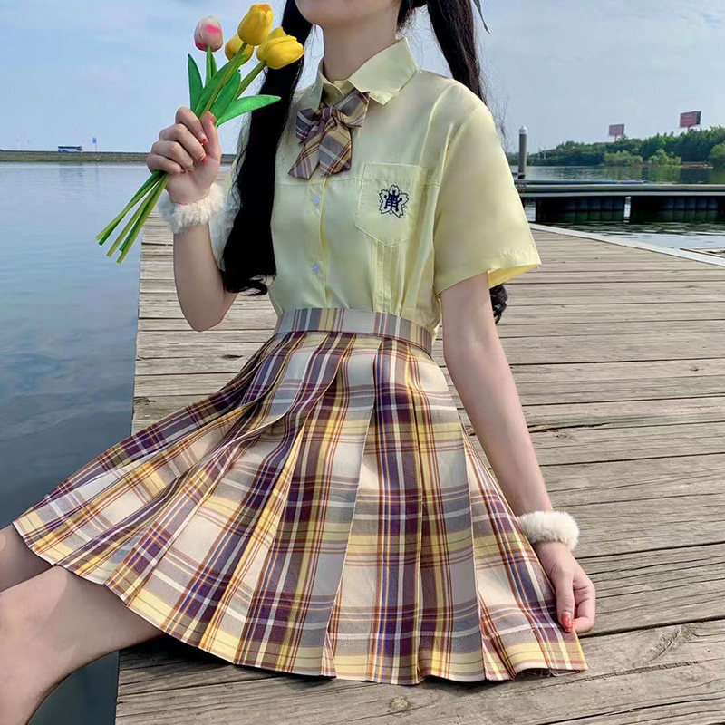 2022夏装新款少女山jk制服裙初中高中学生日式连衣裙