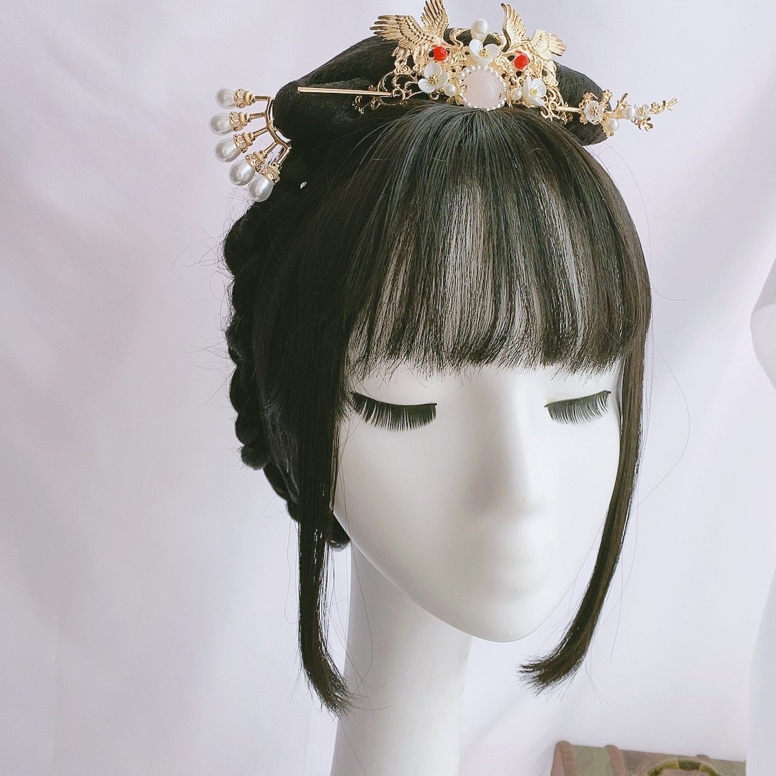 假发汉服发明制女头套古风女整顶古代头发舞蹈日常整顶假发