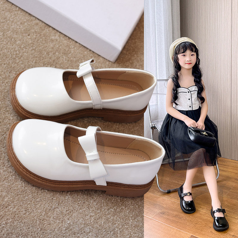 女童皮鞋公主2022春季新款儿童单鞋韩大头女宝皮鞋