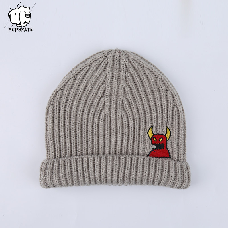 美国toy machine帽子线帽冷帽针织帽子毛线帽街头嘻哈滑板帽子