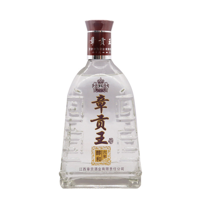 45度醇和六年章贡王浓香型白酒500ml6瓶官方旗舰店纯粮固窖白酒