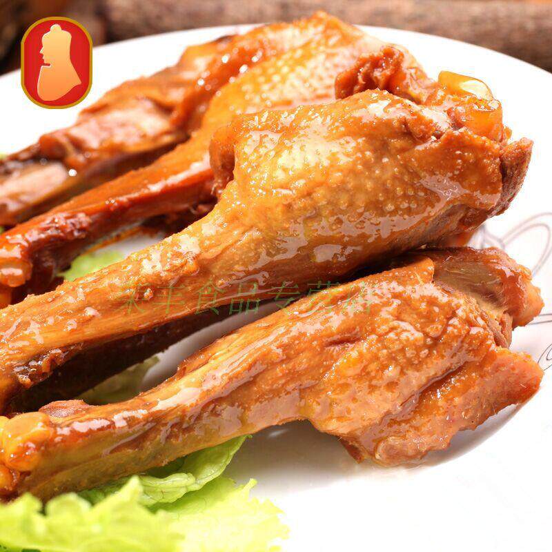 温州特产老李五香鸭腿卤味美食单只鸭肉卤制鸭肉零食
