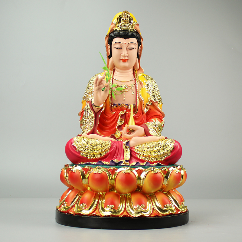 世音佛像树脂观音佛像观音像居家人物观摆件寺庙摆件