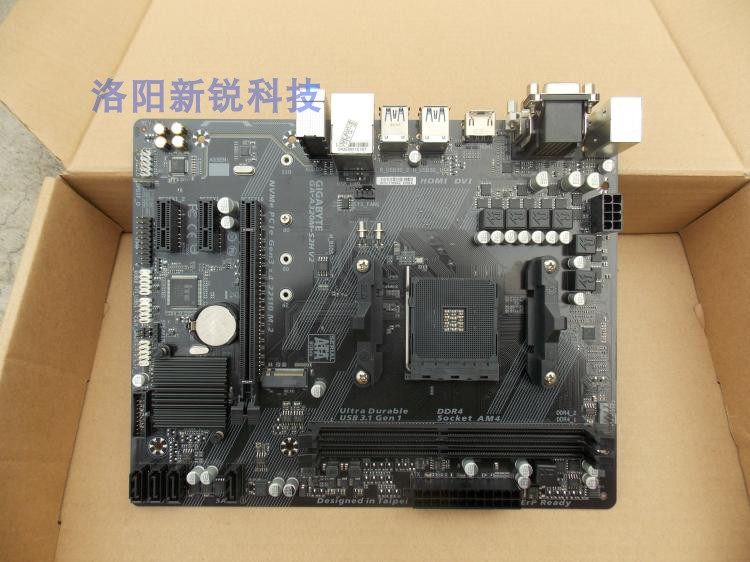 技嘉a320ms2h拆机主板台式机amdam42600锐龙r5r7200ge主板