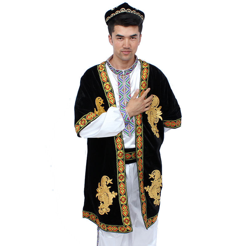 新疆服装新款男装五件件套民族服装舞蹈演出演出服民族服装