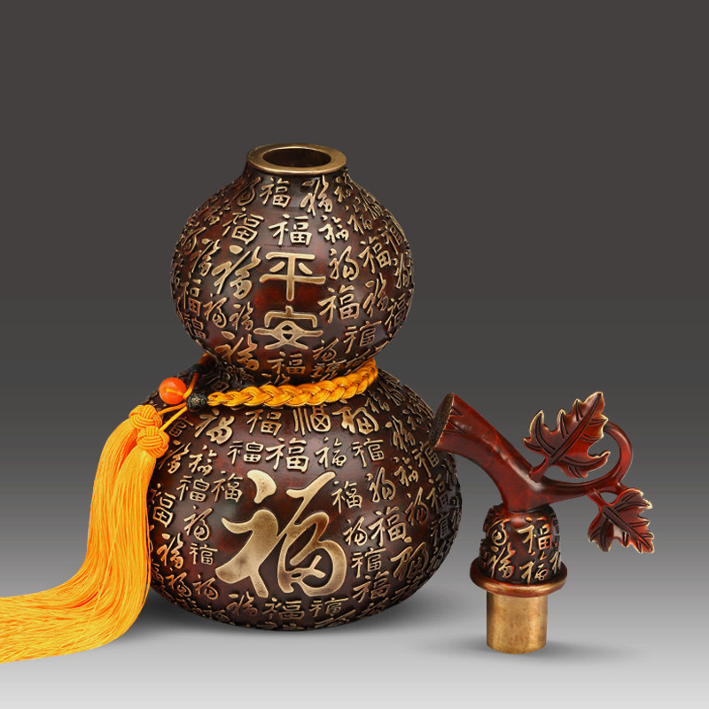 精工全铜百福葫芦摆件风水招财镇宅家家居办公室摆件
