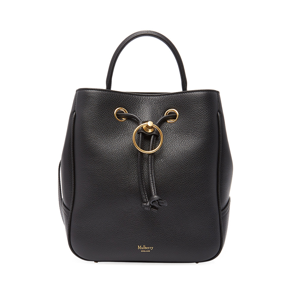 mulberry手提包女包包女包水桶斜挎抽绳经典烫金字母女士包袋