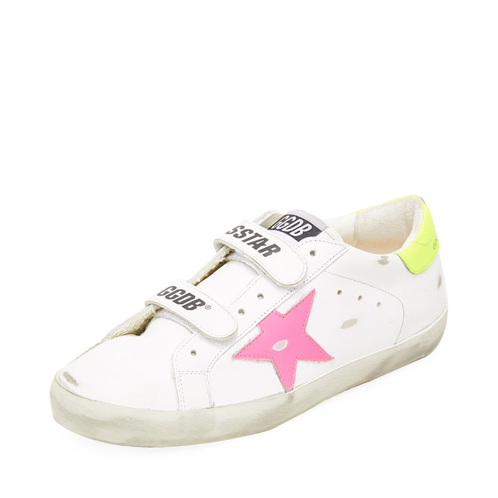 goldengoose拼色牛皮星星logo女士低帮脏脏单鞋