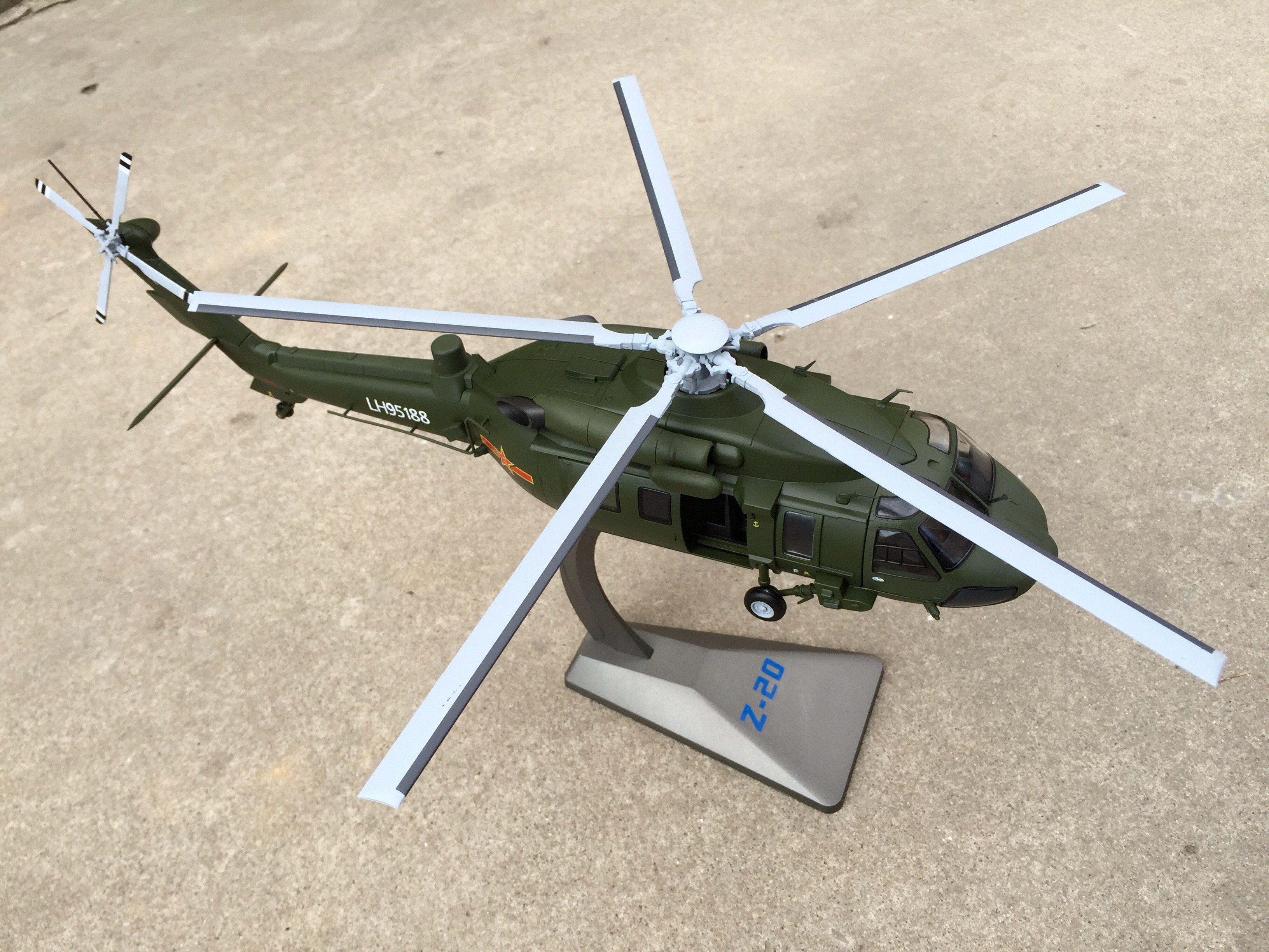 1:48直20直升机 合金模型z20飞机模型 军事模型摆件合金模型直20 - 痕