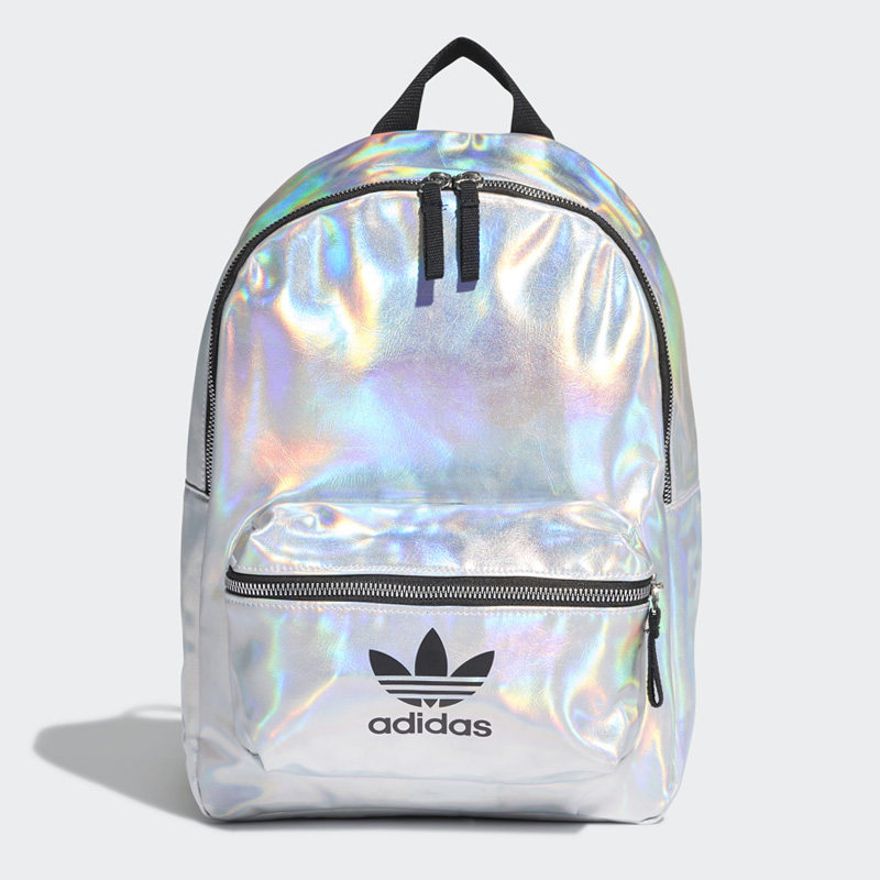 adidas阿迪达斯正品女子休闲包backpac黑色镭射双肩包gd1658双肩背包
