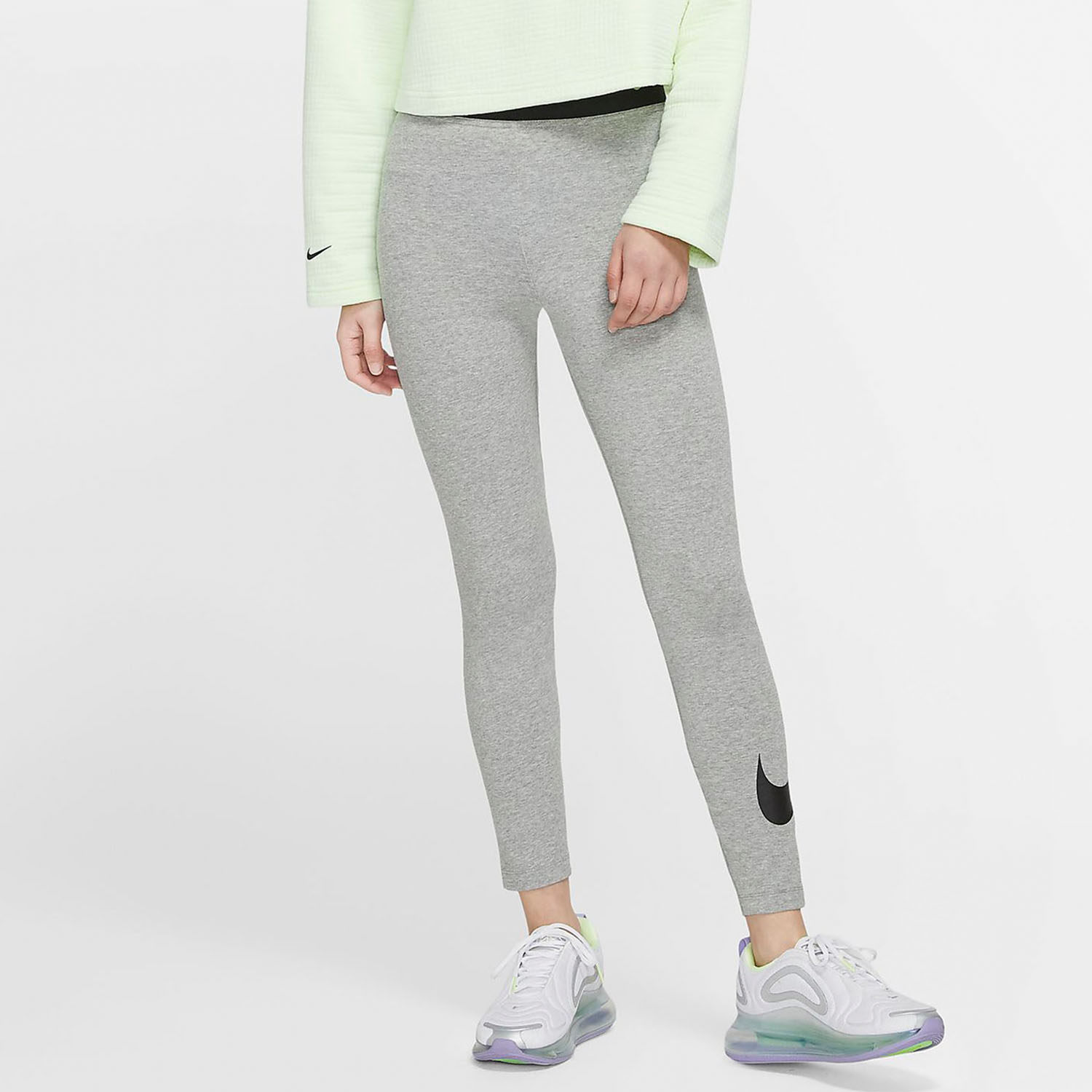 nike耐克正品新款sportswearclub女子高腰紧身裤打运动长裤