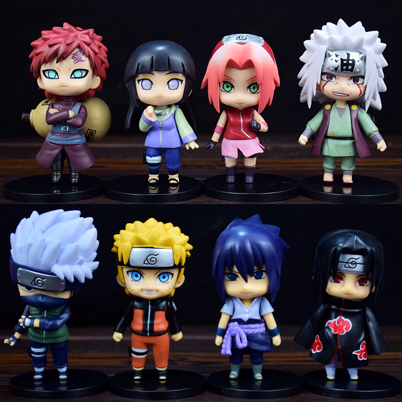 火影忍者手办盲盒鸣人全套公仔佐助卡卡西我爱爱罗潮玩盲盒