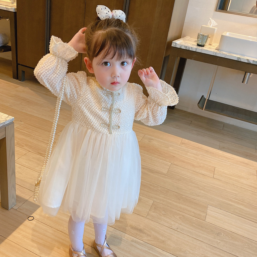 小布丁baby女童裙子2020新款小公主春季洋气连衣裙宝宝时髦童装潮