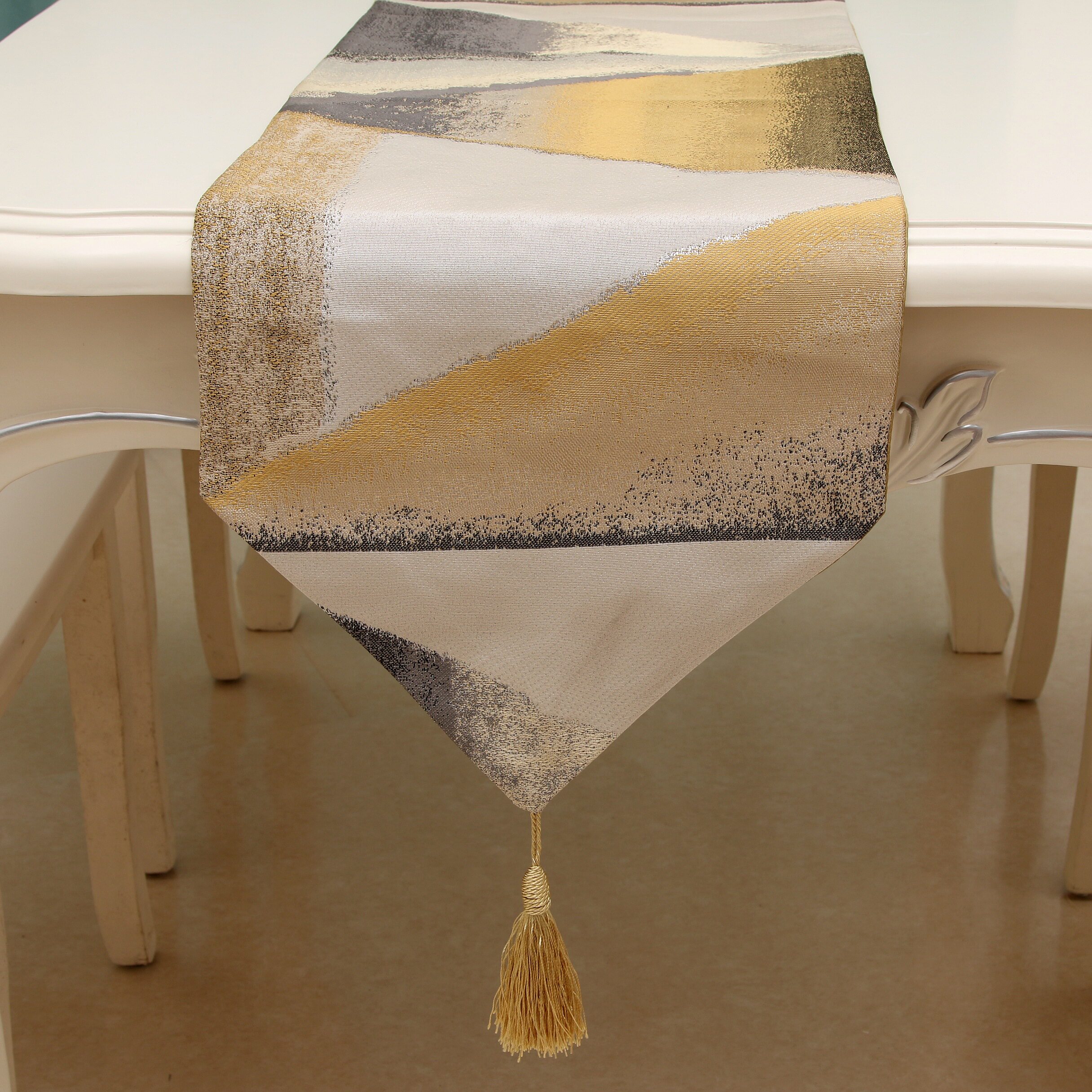 美式轻奢桌旗家用餐桌桌巾茶几茶台高档北欧桌旗