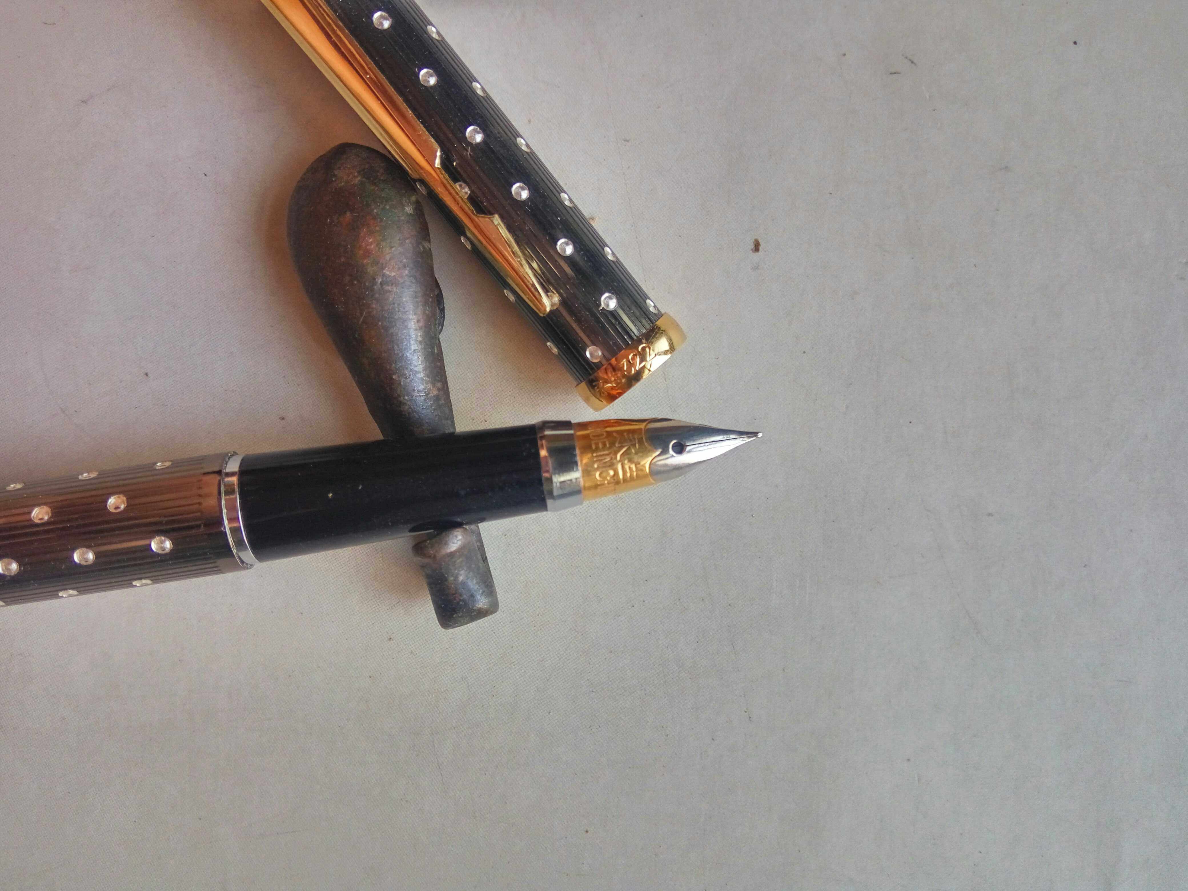 阅古斋永生322枪黑满天星正品钢笔学生练字笔库存经典满50元包邮