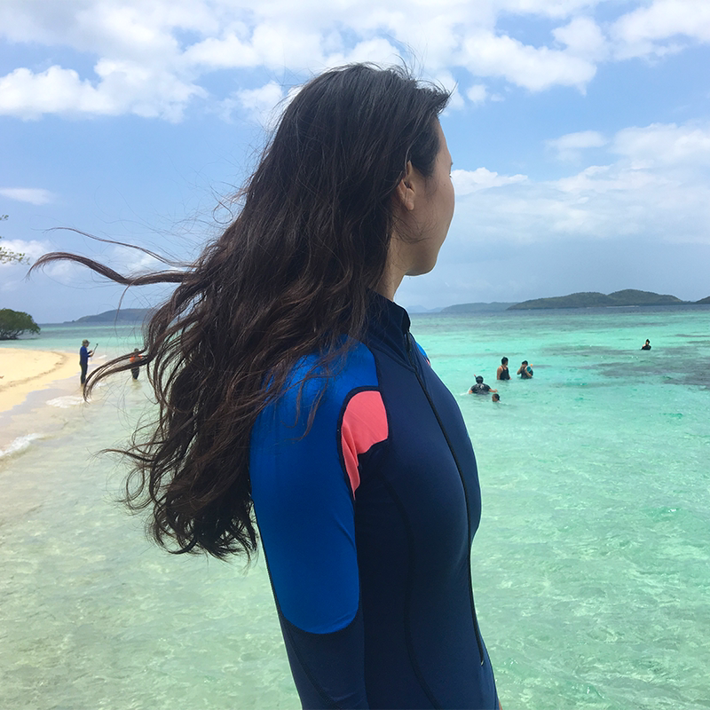 正品女士连体女生防紫外线潜水服防晒upf50防水水母潜水服