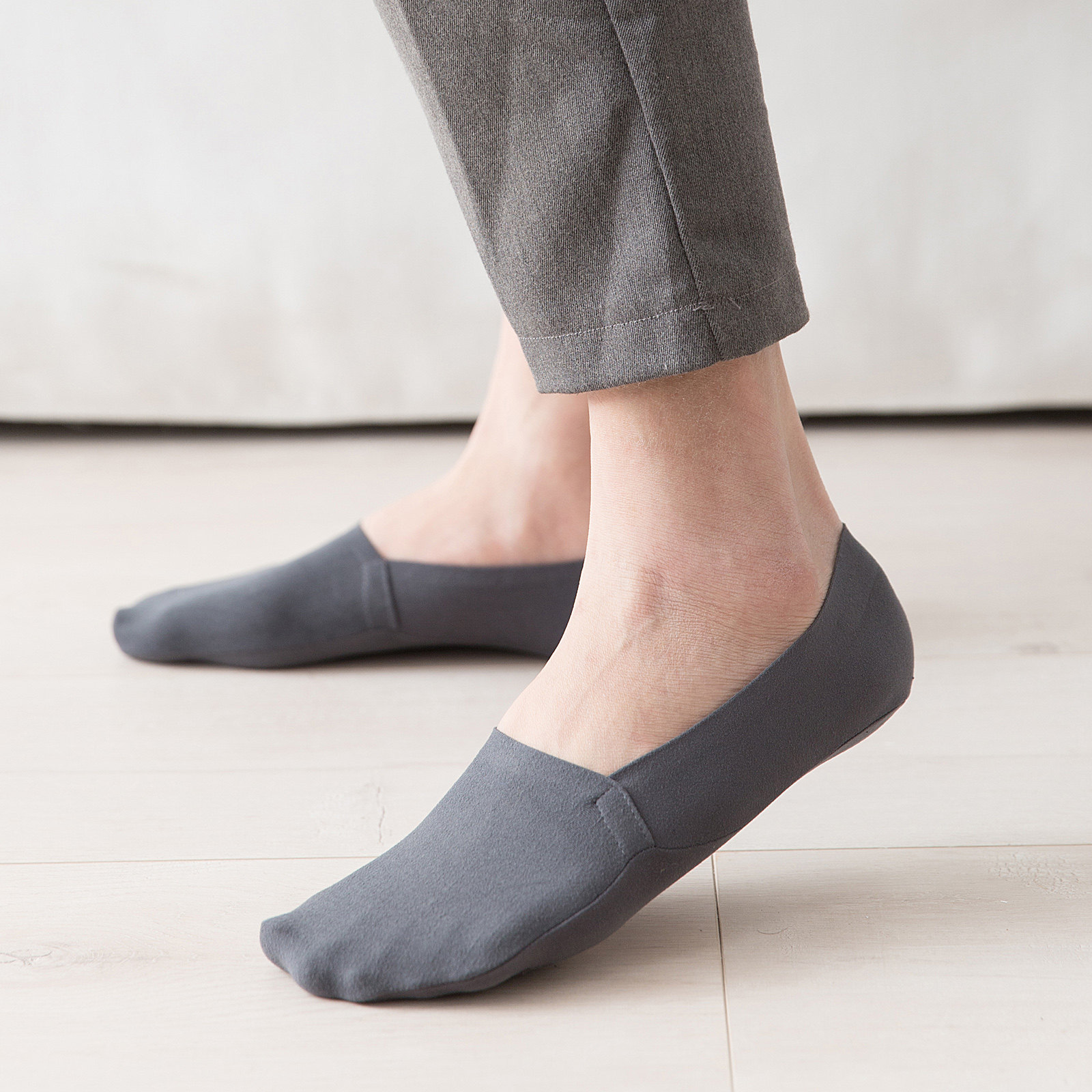 5双船袜男士船袜浅口硅胶防滑隐形薄款夏季纯棉防臭运动韩国ins潮