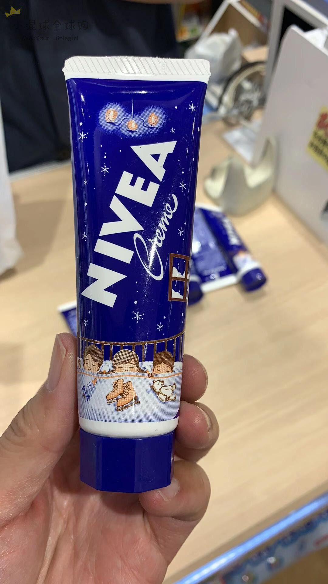 北京现货妮维雅樱桃小丸子50周年限定版蓝罐护手面霜护手霜