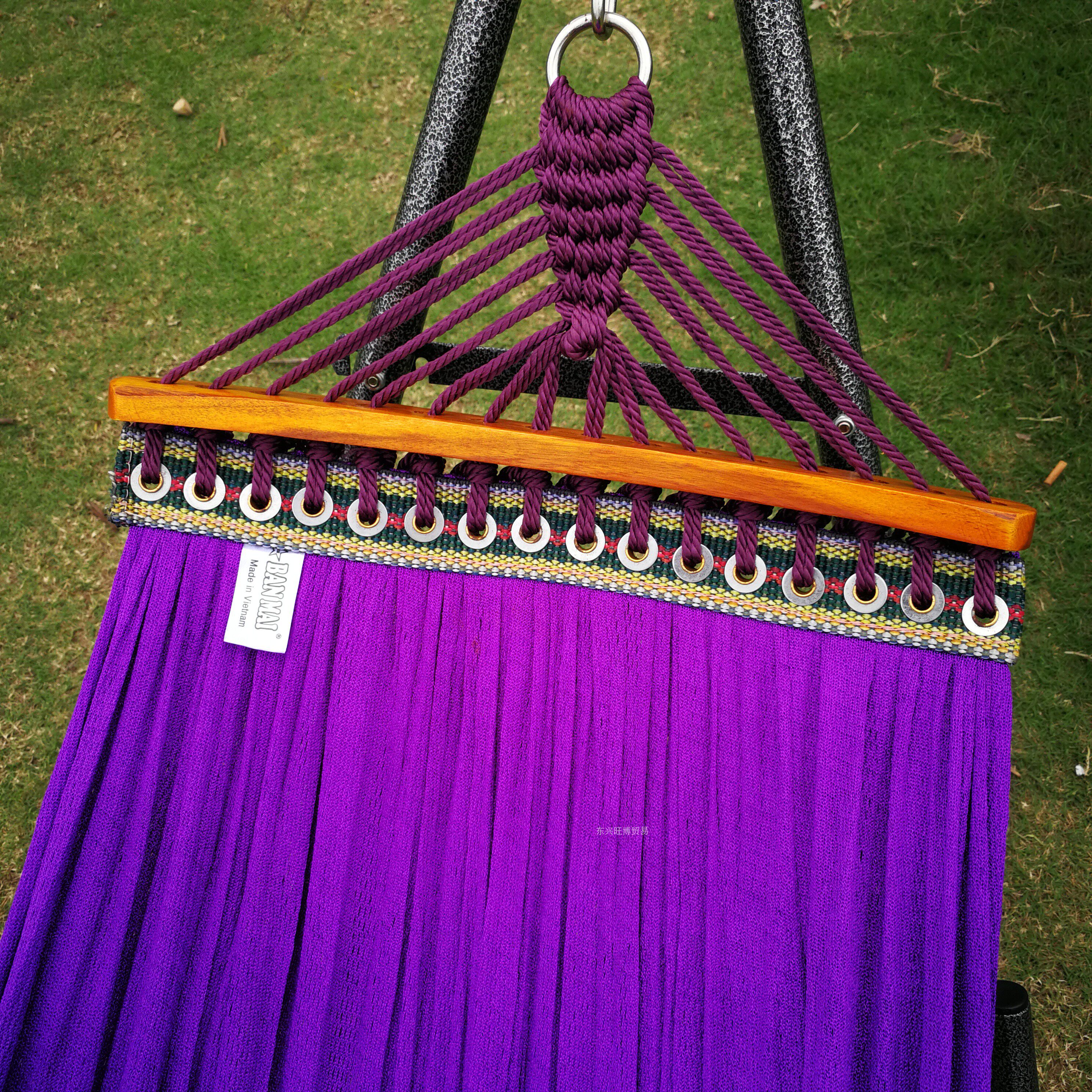 越南吊床冰丝双层游网自驾游自驾户外网眼单人网吊床