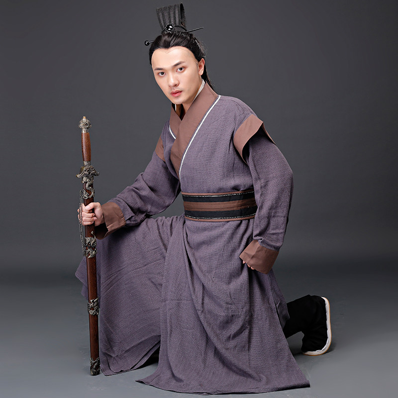 珂卡蝶影影视古装男汉棉麻古代武侠侠客剑客民族服装