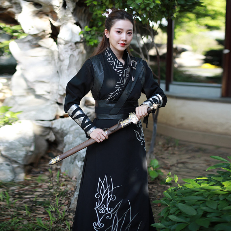 影视古装赵丽颖楚乔传同款古装女侠客汉服特工王妃影楼写真演出服