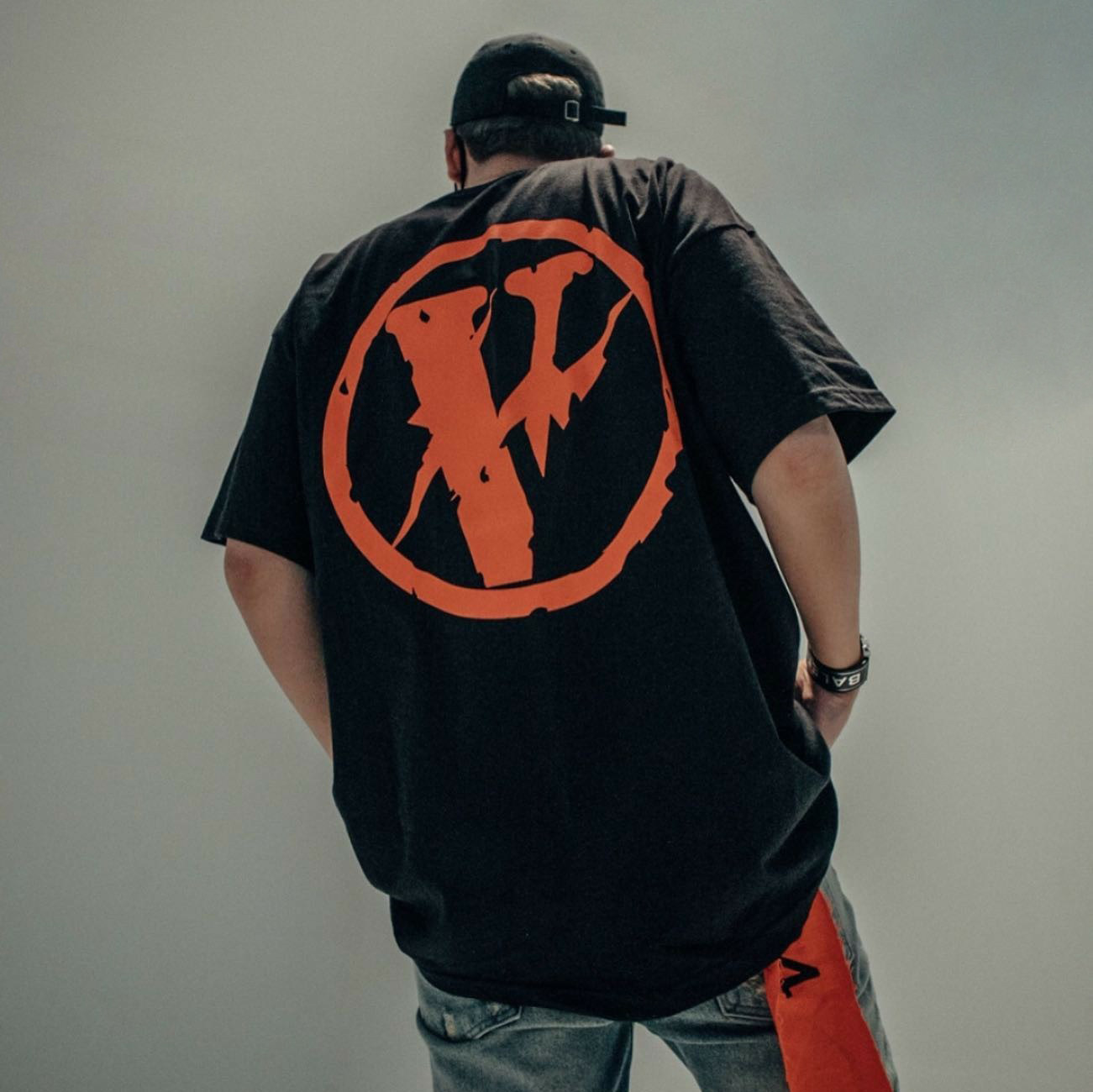 过验vlonefriends藤原浩闪电大潮流宽松高街嘻哈t恤